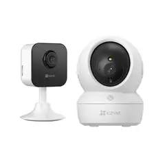 EZVIZ - Kit de cámara de seguridad para interiores H6C FullHD + H1C -