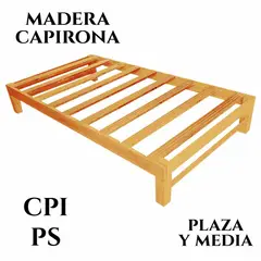 GENERICO - TARIMA 1.5 PLZ MADERA CAPIRONA, MODELO CPI PS