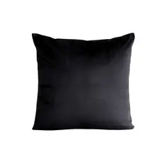 GENERICO - Funda de cojin Velvet 50 x 50 cm - Negro