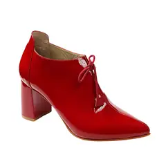 ESTODAS - Botines de cuero Harriet Rojo