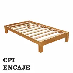 GENERICO - TARIMA 1.5 PLZ MADERA CAPIRONA MODELO CPI DE ENCAJE