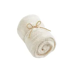 GENERICO - Manta Nórdica Doble Cara 178x150 - Felpha Peluche Perla