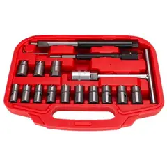 GENERICO - JUEGO DE RECTIFICADORES DE ASIENTO DE INYECTORES 17PCS