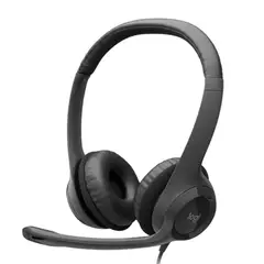 LOGITECH - Audífono H390 USB con Microf Cancelación De Ruido Negro