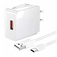 SASARU - Cargador de 18W + Cable de 1m con entrada USB-C