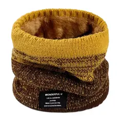 KAST PE - Bufanda Warm Amarillo Cuellera de Invierno Unisex