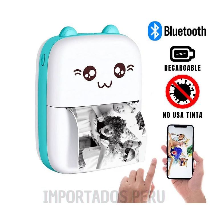 Mini Impresora Twrmica Kawai mas 1 rollo de impresión.