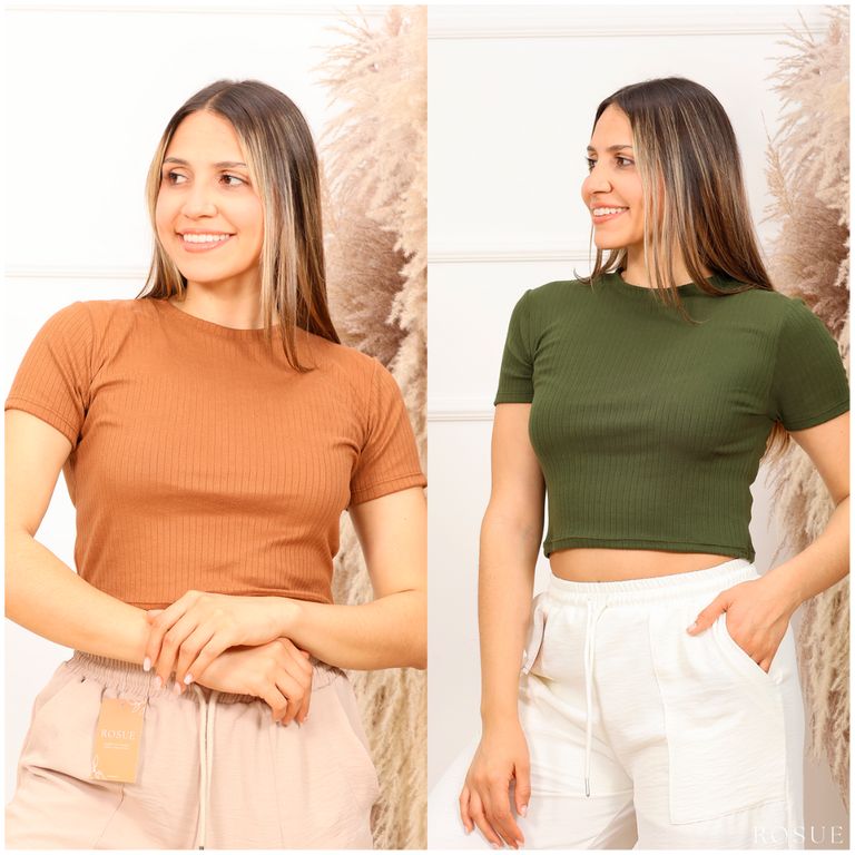 Polo top básico Rib Genesis Pack x2