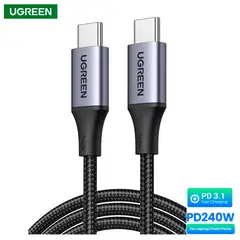 UGREEN - Cable Carga Rapida Tipo C 3.1 240w Nylon Pd 2metros