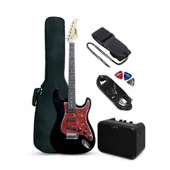 VOZZEX - PACK ELECTRICO STRATO BLACK RD - AMPLIFICADOR JOYO 10W