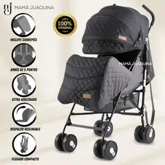 LITTLE - Coche Bastón Deportivo «BROOKLYN II» Black