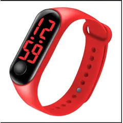 GENERICO - Reloj pulsera digital de silicona - ROJO_.