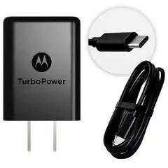 MOTOROLA - Cargador Original USB a Tipo C - 30W - Negro