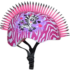 RASKULLZ - Casco de bicicleta - Zebra Mohawk - Certificado Talla S