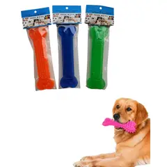 GENERICO - JUGUETE HUESO MASCOTA GRANDE PACK x 3 UND