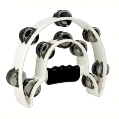 ALICE - Pandereta media luna Blanca