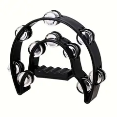 ALICE - Pandereta media luna Negra