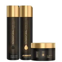 SEBASTIAN - DARK OIL – Trio Shampoo 250 ml + Conditioner 250 ml + Mask 150 ml