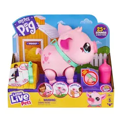LITTLE LIVE PETS - Muñeco Chanchito Interactivo con Sonido