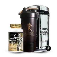 KEVIN LEVRONE - Pack Creatina 500 gramos + Quemador de grasa Gold LevroLean 90 caps + Shaker