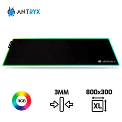 ANTRYX - Pad Mouse ACCURA 80 Rgb Xl 800 X 300 X 3mm RGB
