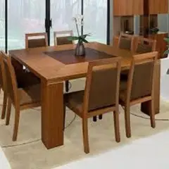 DMUEBLES - Juego de comedor 8 sillas Tron