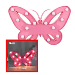 GENERICO - Lampara Led Forma De Mariposa set por 2 unidades