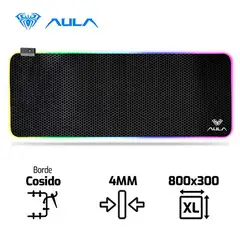 AULA - PAD MOUSE F-X5 800 X 300 X 4MM RGB