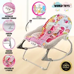 BABY - Silla Mecedora «NARAN» con Juguetes Didácticos Pink