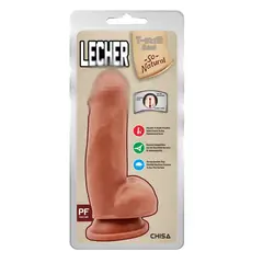 CHISA - Dildo Lecher Trigueño Consolador Realista 18 cm x Ø 4.8 cm Ventosa
