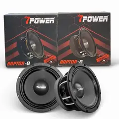 GENERICO - Parlante Medio Rango MID BASS 8" Pulgadas 1200W 600 RMS 7 Power