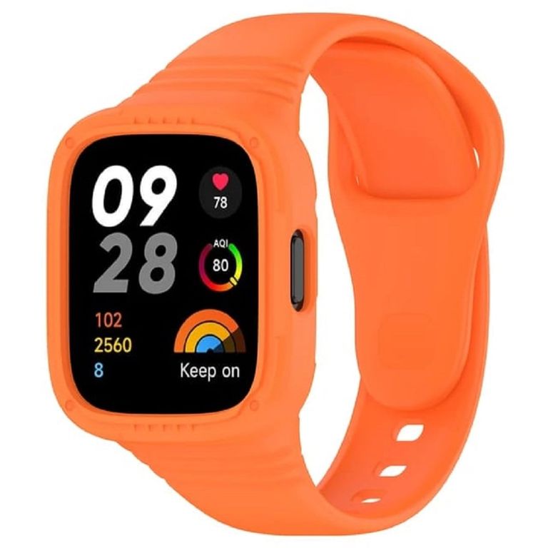 CORREA MAS CASE PARA XIAOMI REDMI WATCH 3 ACTIVE Y LITE - NARANJA