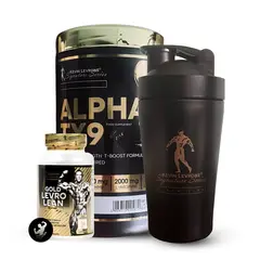 KEVIN LEVRONE - Pack Test Booster Alpha TX9 378 grs + Gold LevroLean 90 caps + Shaker