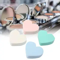 GENERICO - Pack 4 esponjas de maquillaje forma corazon