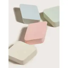 GENERICO - Pack 4 esponjas de maquillaje forma Rombo