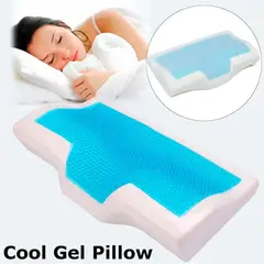 GENERICO - Almohada Cervical Memory Foam con Gel y Bambú.