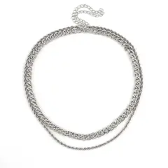 GENERICO - Collar Doble Cadena Lomo de Corvina y Torsal