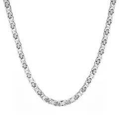 GENERICO - Cadena Bizantina Hombre Acero Inoxidable Hombre