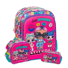 SCOOL - SET MOCHILA EVA 3D LOL SURPRISE