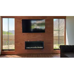 BIOCALOR - Chimenea Ecológica Colgante Negra 100x45cm