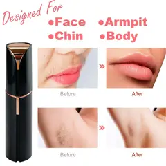 GENERICO - Depiladora Facial Mujer FlawLbss Flawless Negro Eléctrica Genieka