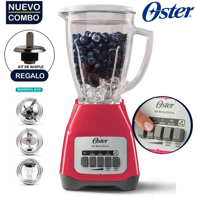 Licuadora BLSTKAG-MPB 2V +Pulso 1,25 lt Sandía +Kit de Acople