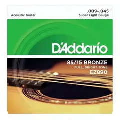 DADDARIO - Cuerdas Guitarra Acustica Ez890 09-45