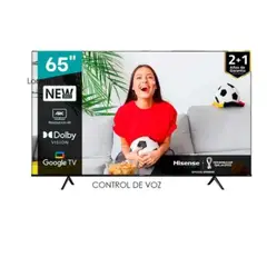 HISENSE - TELEVISOR 65” SMART 4K UHD VIDA 65A6H NEGRO