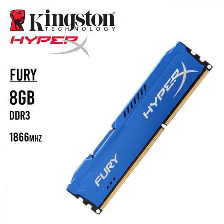 Memoria RAM HyperX Fury Blue, 8GB, DDR3, 1600 MHz