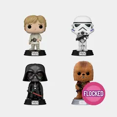 FUNKO - POP STAR WARS LUKE CHEWBACCA DARTH VADER TROOPER