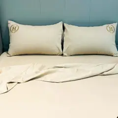 GOLDSUN - JUEGO DE SÁBANAS COLOR ENTERO DE 2 PLAZAS