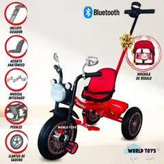 BEAUTIFUL - Triciclo Chavito «SKYLER» con Mochila Red