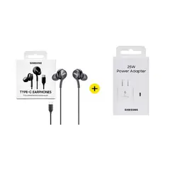 SAMSUNG - Audifonos AKG Tipo C + Adaptador Blanco 25W Gan