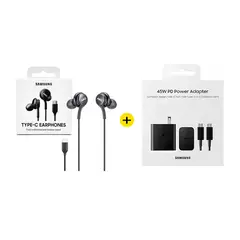 SAMSUNG - Audifonos AKG y Cargador de 18m Negro 45W